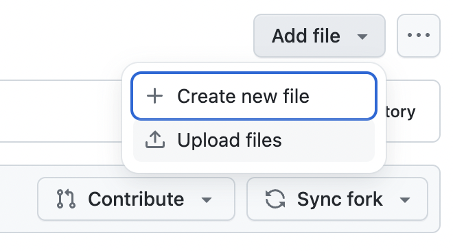 Screenshot of the GitHub user interface for adding files